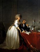 Jacques-Louis  David Portrait of Antoine-Laurent and Marie-Anne Lavoisier oil painting artist